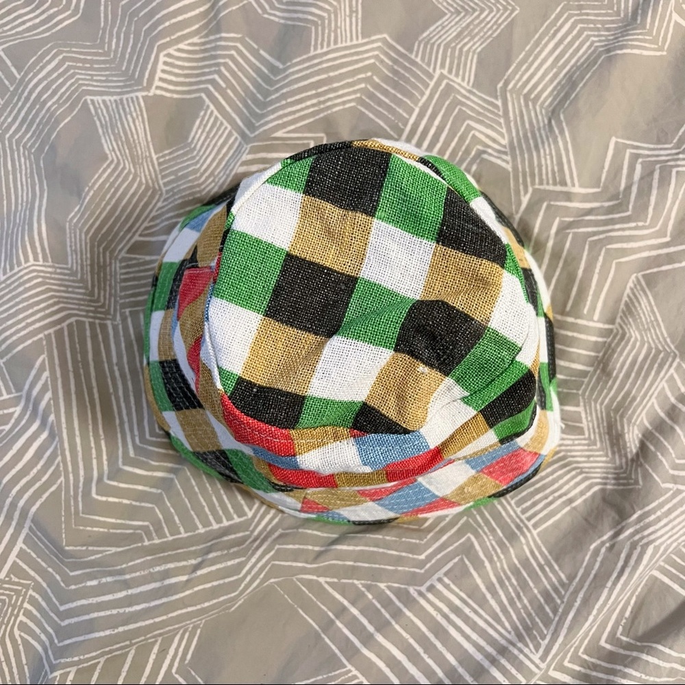 Épice Paris Checkered Linen Bucket Hat